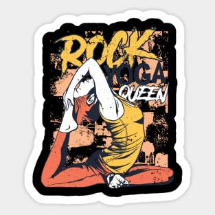 Rock Yoga Queen Sticker